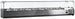 Omcan RS-CN-0009-P 79 inch refrigerated topping rail with glass guard