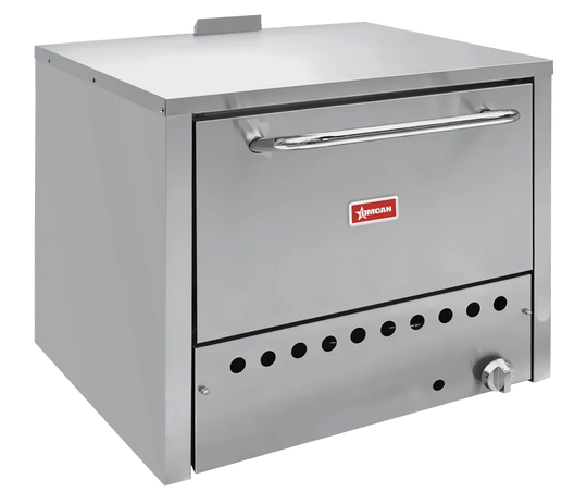 Omcan PE-CN-36P31 single chamber countertop natural gas pizza oven