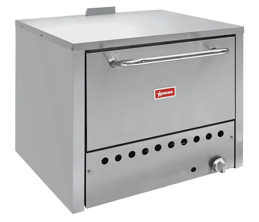Omcan PE-CN-36P31 single chamber countertop natural gas pizza oven