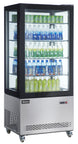 Omcan RS-CN-0550 refrigerated display case alternate view