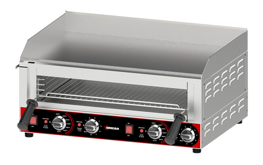 Omcan CE-CN-10213 27.5 Inch combination griddle with toaster
