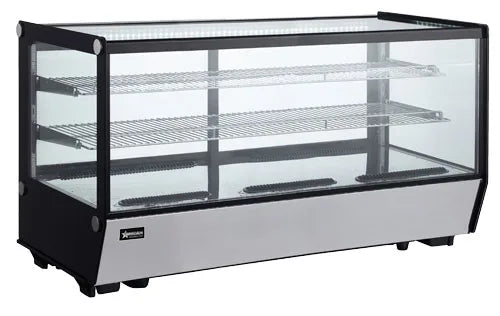 Omcan RS-CN-0202-5 48 inch square glass countertop refrigerated showcase