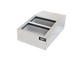 Omcan RS-CN-0004 15 inch countertop refrigerated prep rail with four 1/6 pans