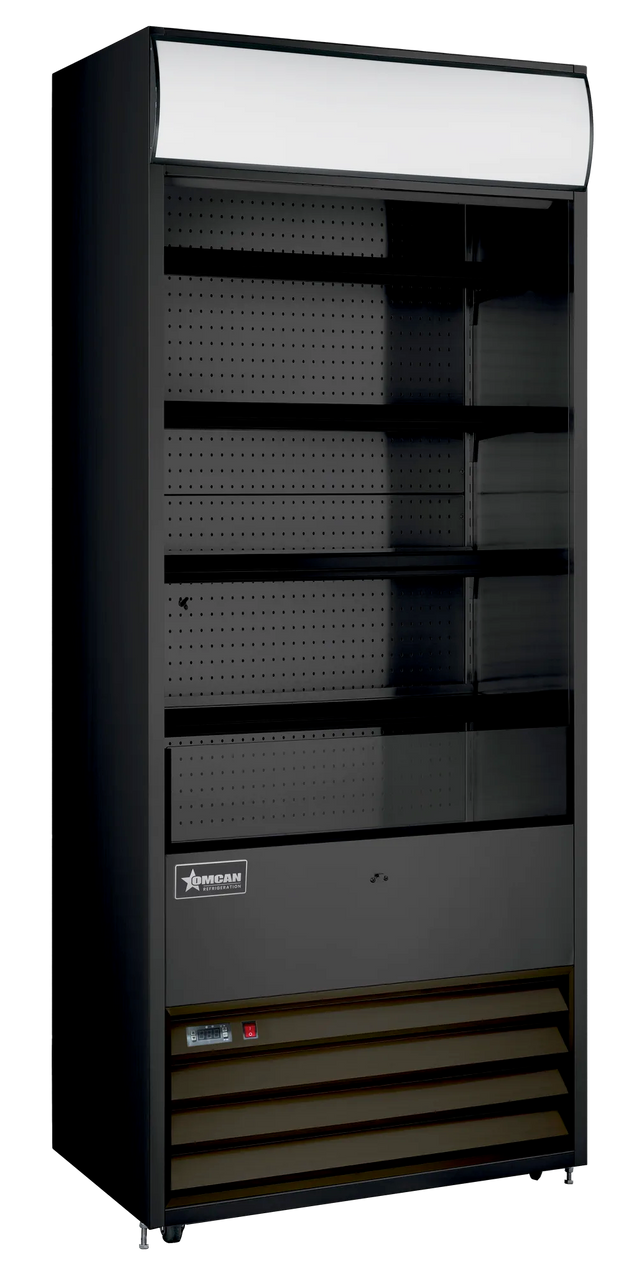 Omcan RS-CN-0440-B 30 inch black grab and go refrigerated showcase