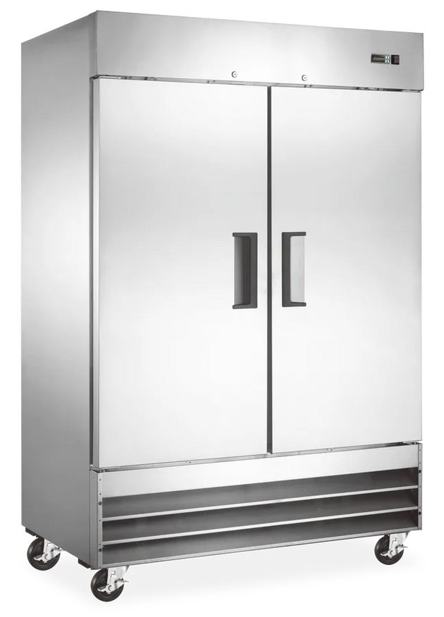Omcan RE-CN-0041E-HC Aurora 54 inch two door stainless steel reach-in refrigerator