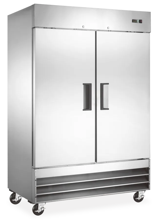 Omcan RE-CN-0041E-HC Aurora 54 inch two door stainless steel reach-in refrigerator