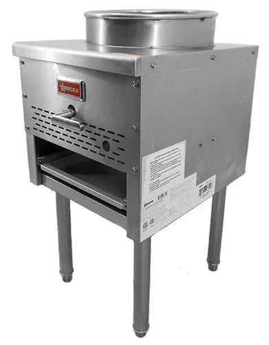 Omcan CE-CN-WOK NG natural gas wok range with 13 inch ring