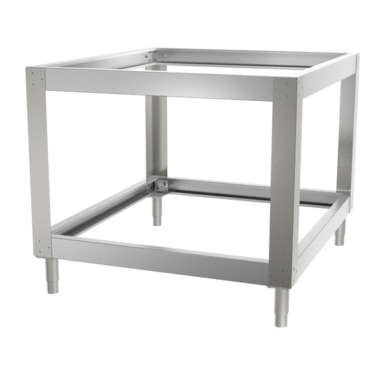 Omcan 41422 stainless steel stand for Entry Max double chamber pizza oven