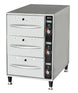 Omcan FW-CN-0003 triple drawer warmer angle view