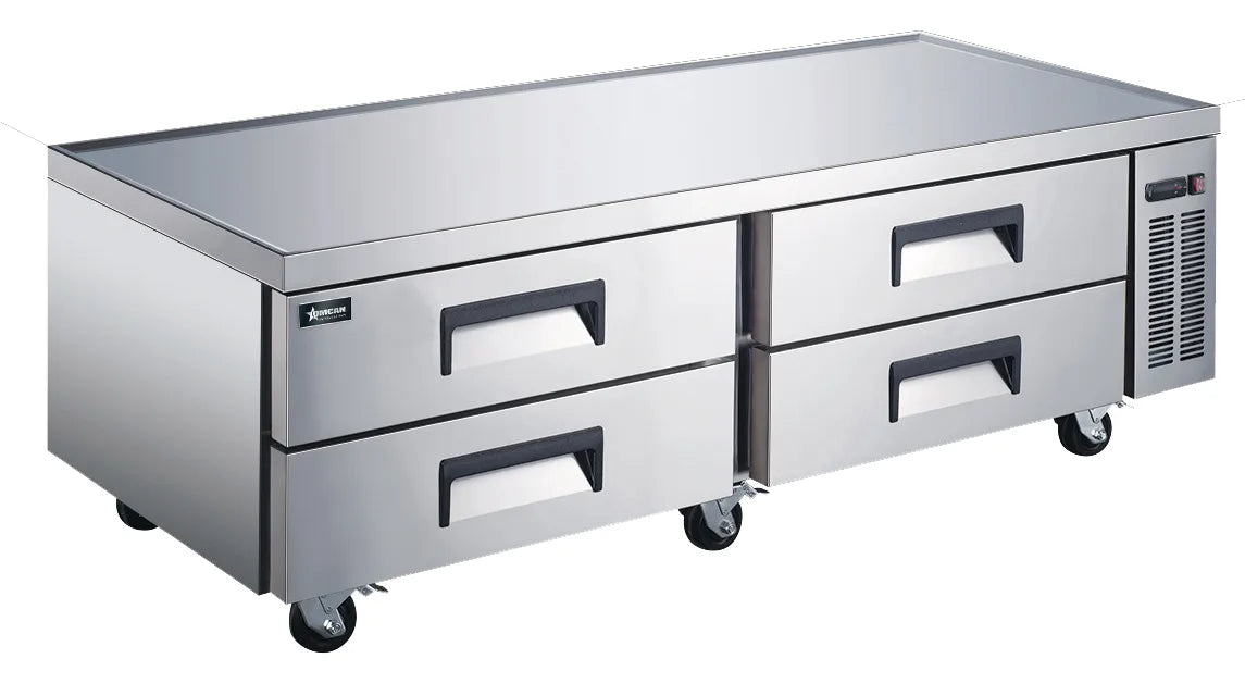 Omcan RE-CN-0072-C 72 inch four drawer refrigerated chef base