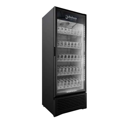 Omcan G319 Imbera glass door refrigerator additional angle
