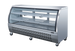 Omcan RS-CN-0200-S sliding door showcase angle view