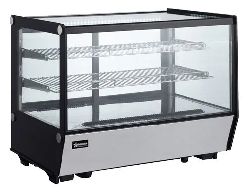 Omcan RS-CN-0160-5 35 inch square glass countertop refrigerated showcase