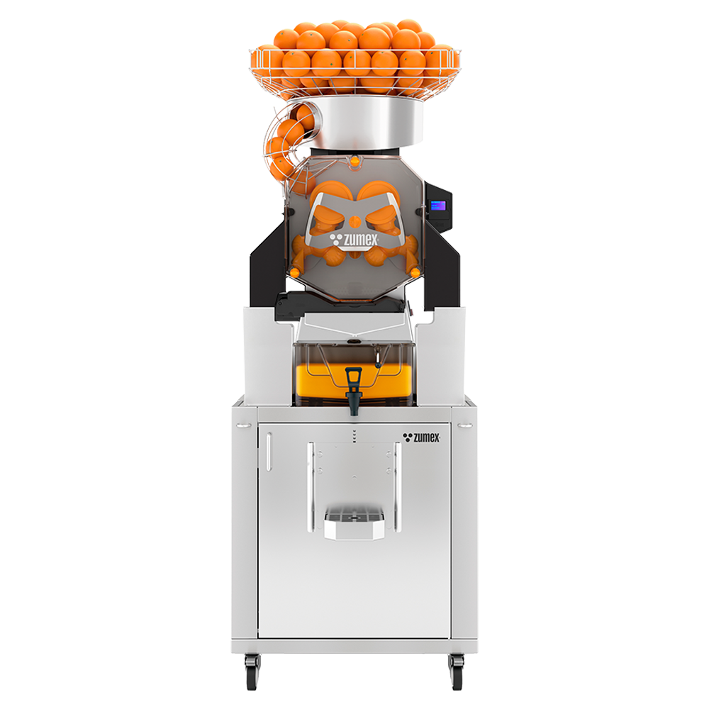 Zumex Speed S Plus Tank All-in-One citrus juicer on tank podium