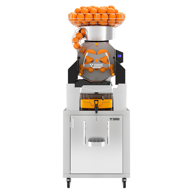 Zumex Speed S Plus Tank All-in-One citrus juicer on tank podium