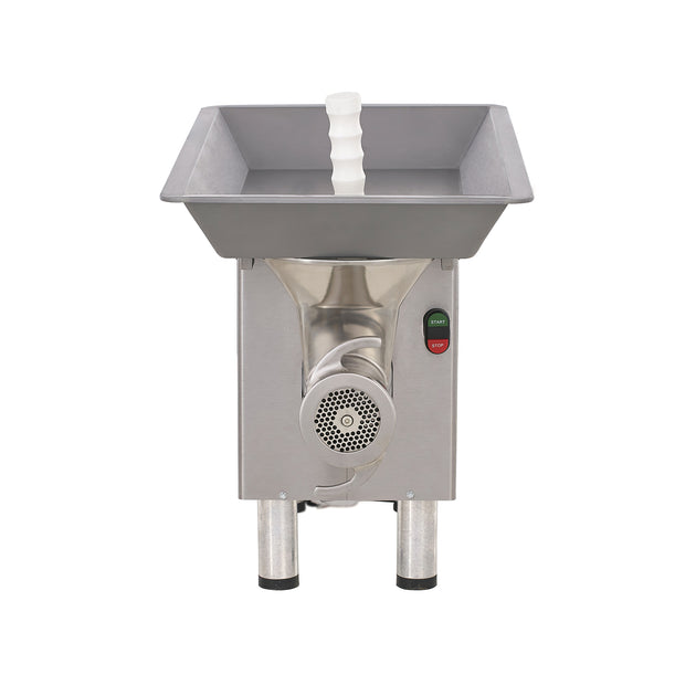 Pro-Cut KG-22W-SS Meat Grinder Electric #22 Hub — front three-quarter view with control buttons