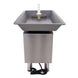 Pro-Cut KG-22W-XP Meat Grinder Electric #22 Hub — front view showing feed pan and cabinet