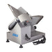 Pro-Cut KSDS-12 Meat Slicer Manual 45° Angled Gravity Feed — front three-quarter view with the carriage raised