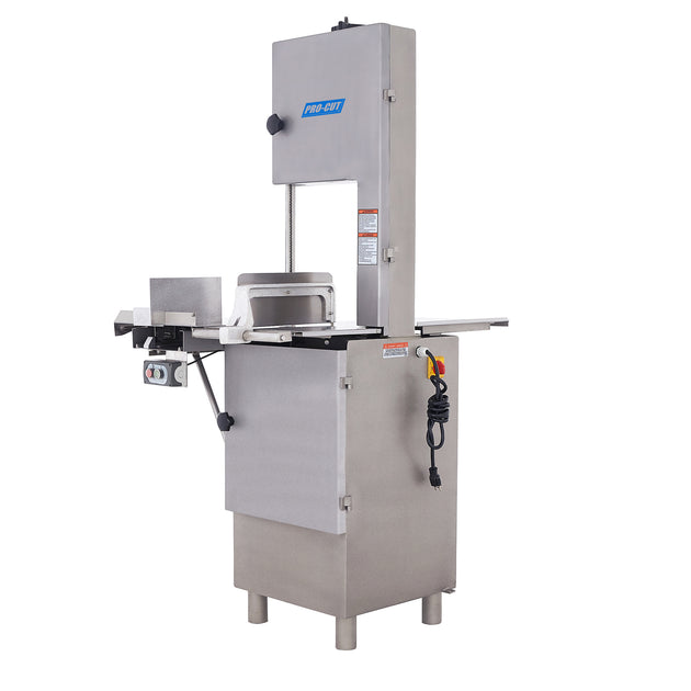 Pro-Cut KS-116 Meat Saw (115v) Floor Model — front view showing table, blade and meat pusher