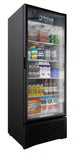 Omcan G319 Imbera 30 inch one glass door refrigerator in black