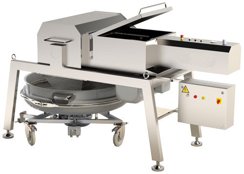 Omcan GR-IT-1500CR1200 hydraulic cheese grater 20 HP with vibrating screen