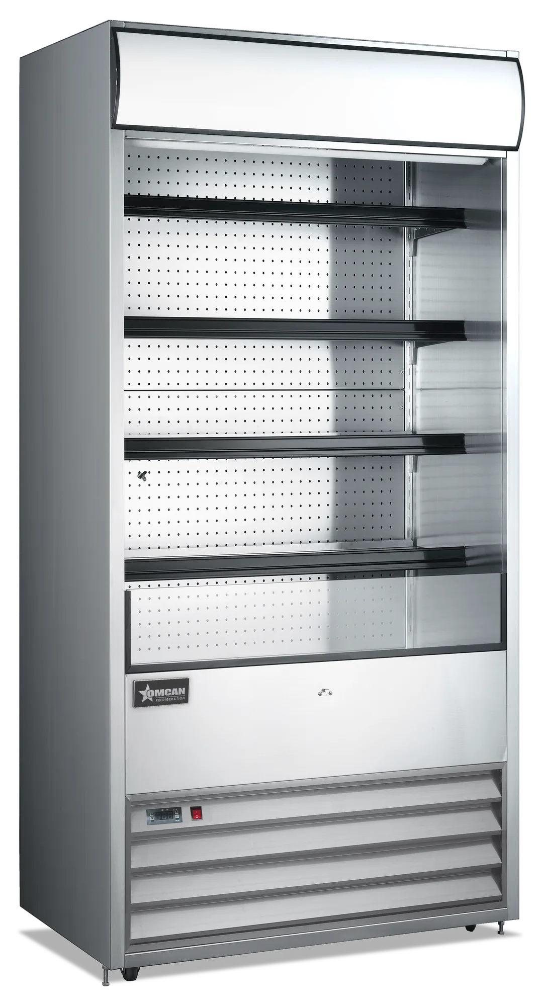 Omcan RS-CN-0530 36 inch stainless steel grab and go open refrigerated floor display case
