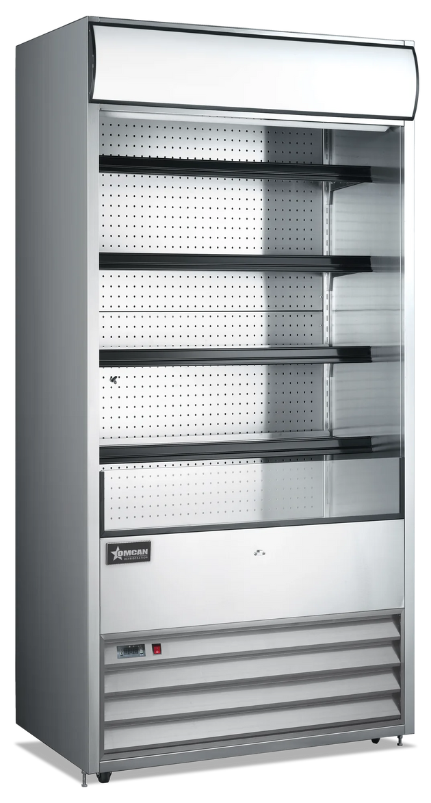 Omcan RS-CN-0530 36 inch stainless steel grab and go open refrigerated floor display case