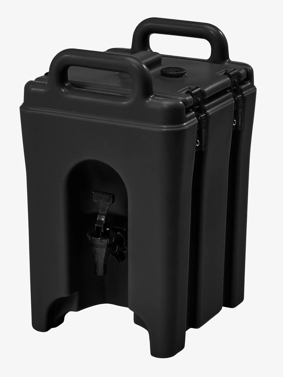 Cambro 100LCD110 black beverage carrier, 1-1/2 Gallon (5.7 L) capacity