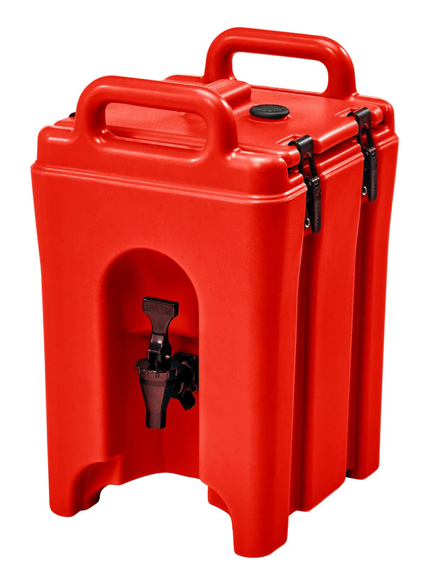 Cambro 100LCD158 hot red beverage carrier, 1-1/2 Gallon (5.7 L) capacity