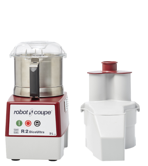 Robot Coupe R2UDICE stainless steel combination food processor with dicing kit