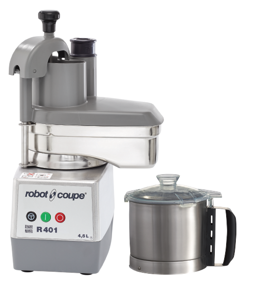 Robot Coupe R401 combination food processor with stainless steel bowl
