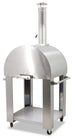 Omcan 43113 wood fired pizza oven alternate view