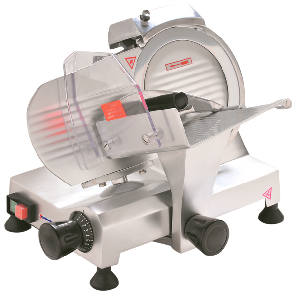 Omcan MS-CN-0220 9 inch belt driven anodized aluminum meat slicer