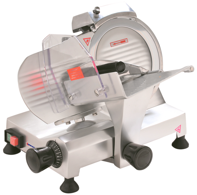 Omcan MS-CN-0220 9 inch belt driven anodized aluminum meat slicer