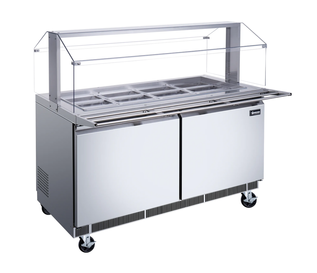 Omcan PT-CN-1524-S-HC salad bar additional view