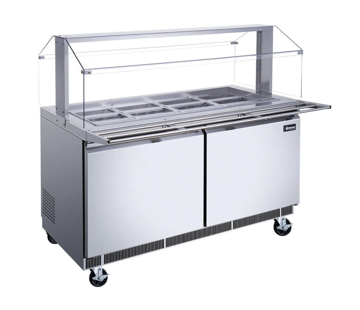 Omcan PT-CN-1524-S-HC salad bar additional view