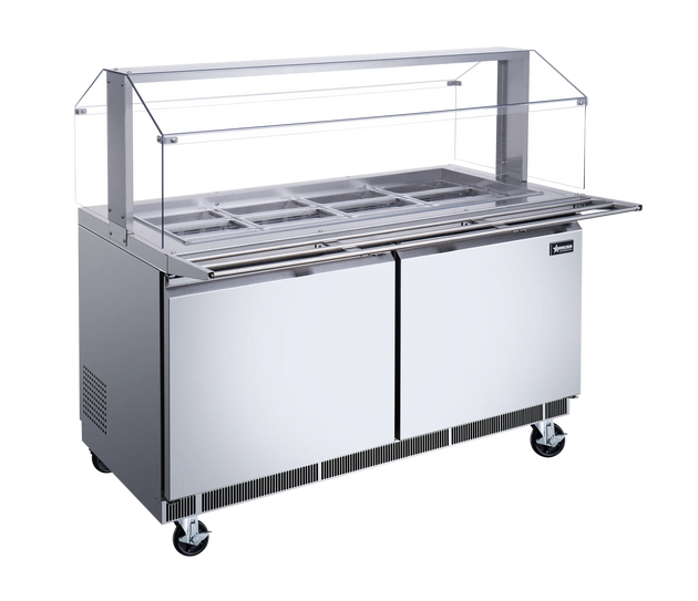 Omcan PT-CN-1524-S-HC salad bar additional view