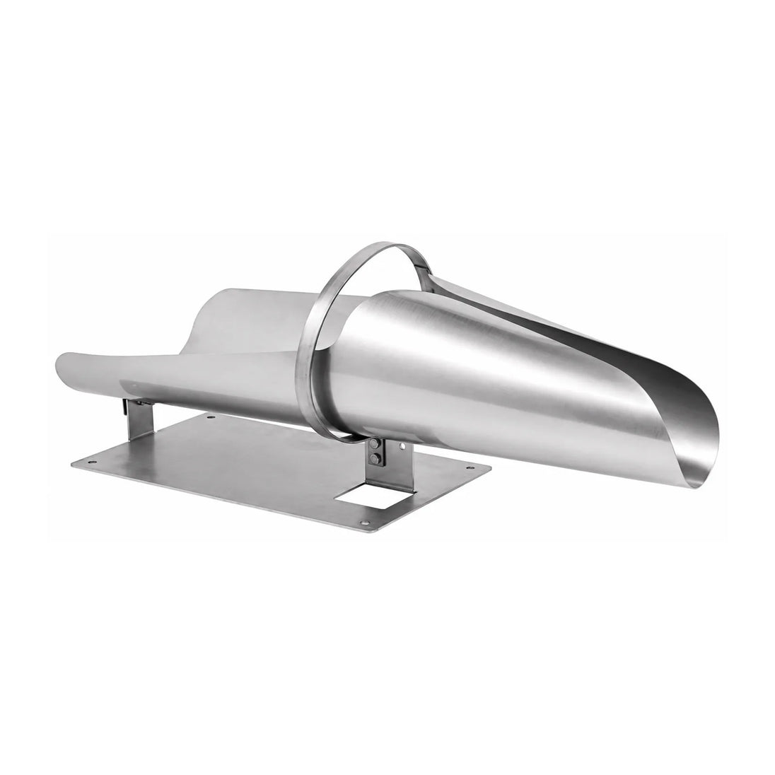 Omcan 46793 large stainless steel open style stuffing horn