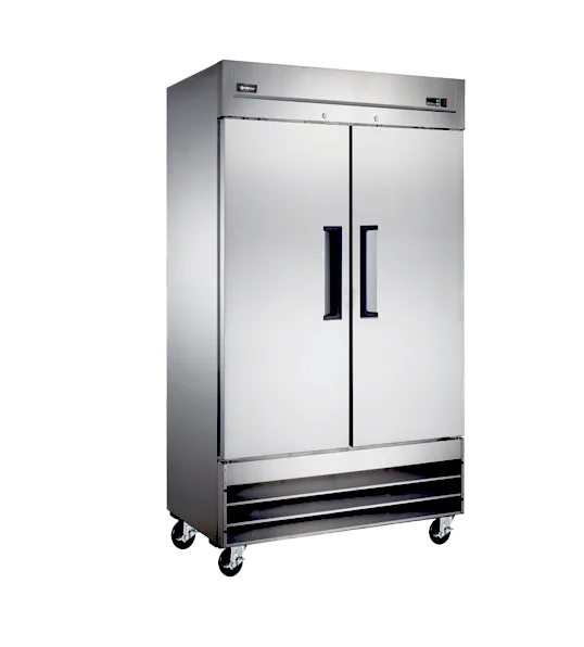 Omcan FR-CN-0035-HC 40 inch two door stainless steel reach-in freezer