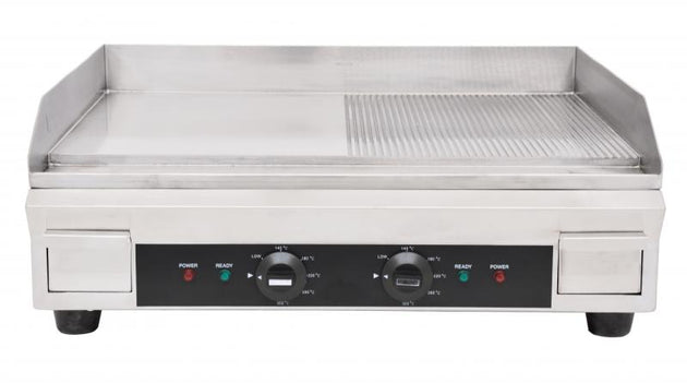 Omcan CE-CN-0610-FR half smooth half ribbed electric griddle
