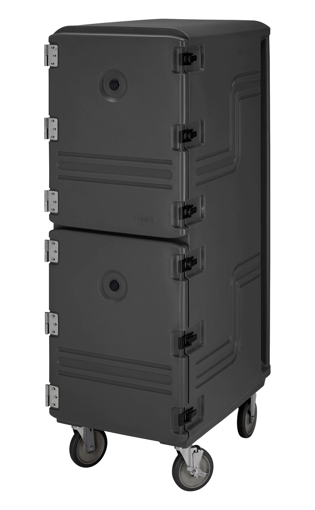 Cambro 1826DTC110 double compartment sheet pan carrier in black