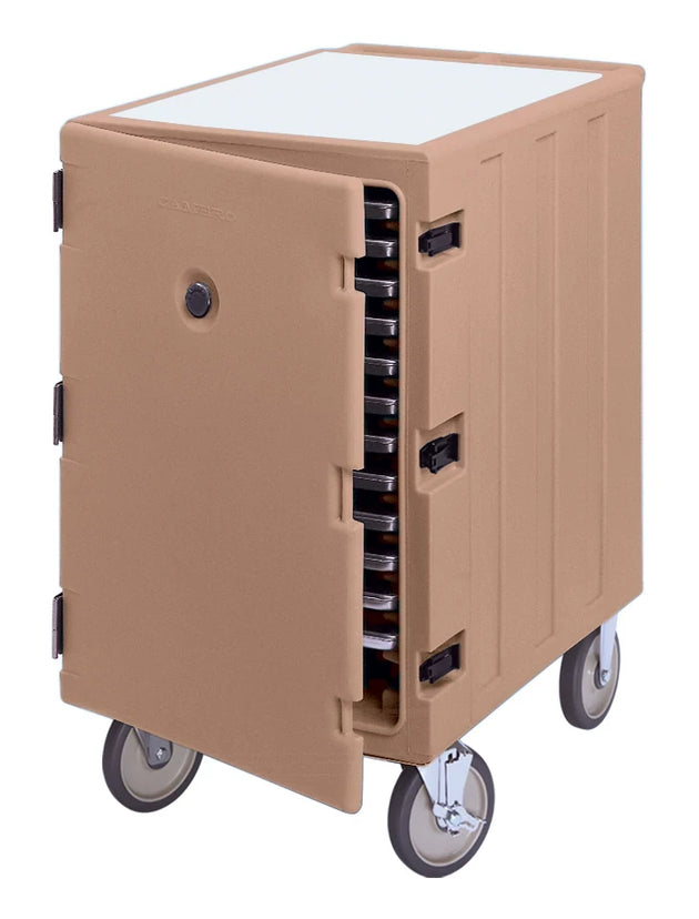 Cambro 1826LTC157 13-pan sheet pan carrier in coffee beige