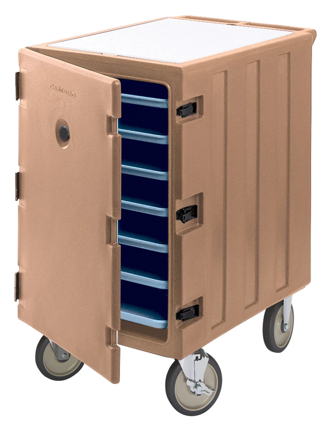 Cambro 1826LTC3157 7-pan sheet pan carrier in coffee beige