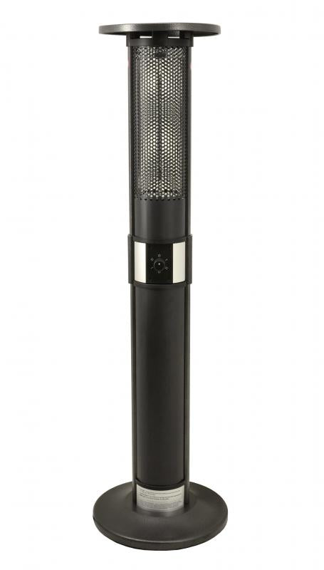 Omcan PH-CN-1400-P electric patio heater with powder coated frame and base cover