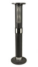 Omcan PH-CN-1400-P electric patio heater with powder coated frame and base cover
