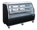 Omcan RS-CN-0163-B 64 inch black sliding door floor refrigerated showcase