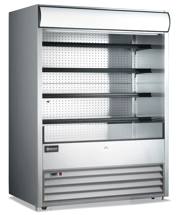 Omcan RS-CN-1050 72 inch stainless steel grab and go open refrigerated floor display case