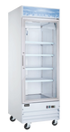 Omcan FR-CN-0790-HC 31 inch white one glass door display freezer