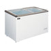 Omcan FR-CN-0200 34 inch ice cream display chest freezer with flat glass top
