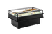 Omcan RE-CN-1500C 61 inch refrigerated island top-open showcase in black